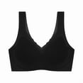 thumbnail image 4 of Telankuip Super Gather Wireless Push up Bras Lifting Anti-Sagging No Wires Soft Bralettes for Women Comfortable Full Coverage Thin Breathable Sports Yoga Bras Black 38, 4 of 5