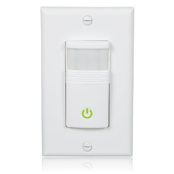 Maxxima Occupancy/Vacancy Motion Sensor PIR Wall Switch, Wall Plate Included