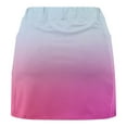 thumbnail image 4 of ITSAME Womens Althletic Skorts, Pleated Golf Elastic Waist Gradient Summer Stretch Tennis Skirts Hot Pink, 4 of 5