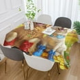 thumbnail image 5 of BZSMCE Square Tablecloth Paws on The Yellow Brick Road Pattern Tableclothes, 5 of 9