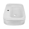 thumbnail image 6 of Book Countertop Bathroom Vessel Sink 23.5" W Rectangular White Ceramic Vanity Top Bathroom Sink Renovators Supply, 6 of 7
