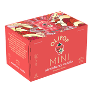 Olipop Minis Prebiotic Soda Pop, Strawberry Vanilla, High Fiber, 7.5 fl oz 6 Pack