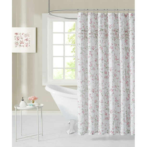 Simply Shabby Chic Cherry Blossum, Magnetic Shower Curtain Liner Target