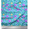 thumbnail image 1 of Soimoi Poly Georgette Fabric Leaves & Floral Artistic Print Sewing Fabric Yard 42 Inch Wide, 1 of 3