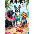 thumbnail image 4 of Bright Colors Hello Summer Dog Banner Tropical Design Beach Theme for Summer Party Outdoor Decoration Beach Events, 4 of 8