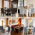 thumbnail image 6 of JIATER Chair Covers for Dining Room Stretch Washable Chair Slipcovers Protector Set of 6,Black, 6 of 7