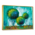 thumbnail image 3 of Designart 'Colourful Landscape Trees Impressionist II' Modern Framed Canvas Wall Art Print, 3 of 5