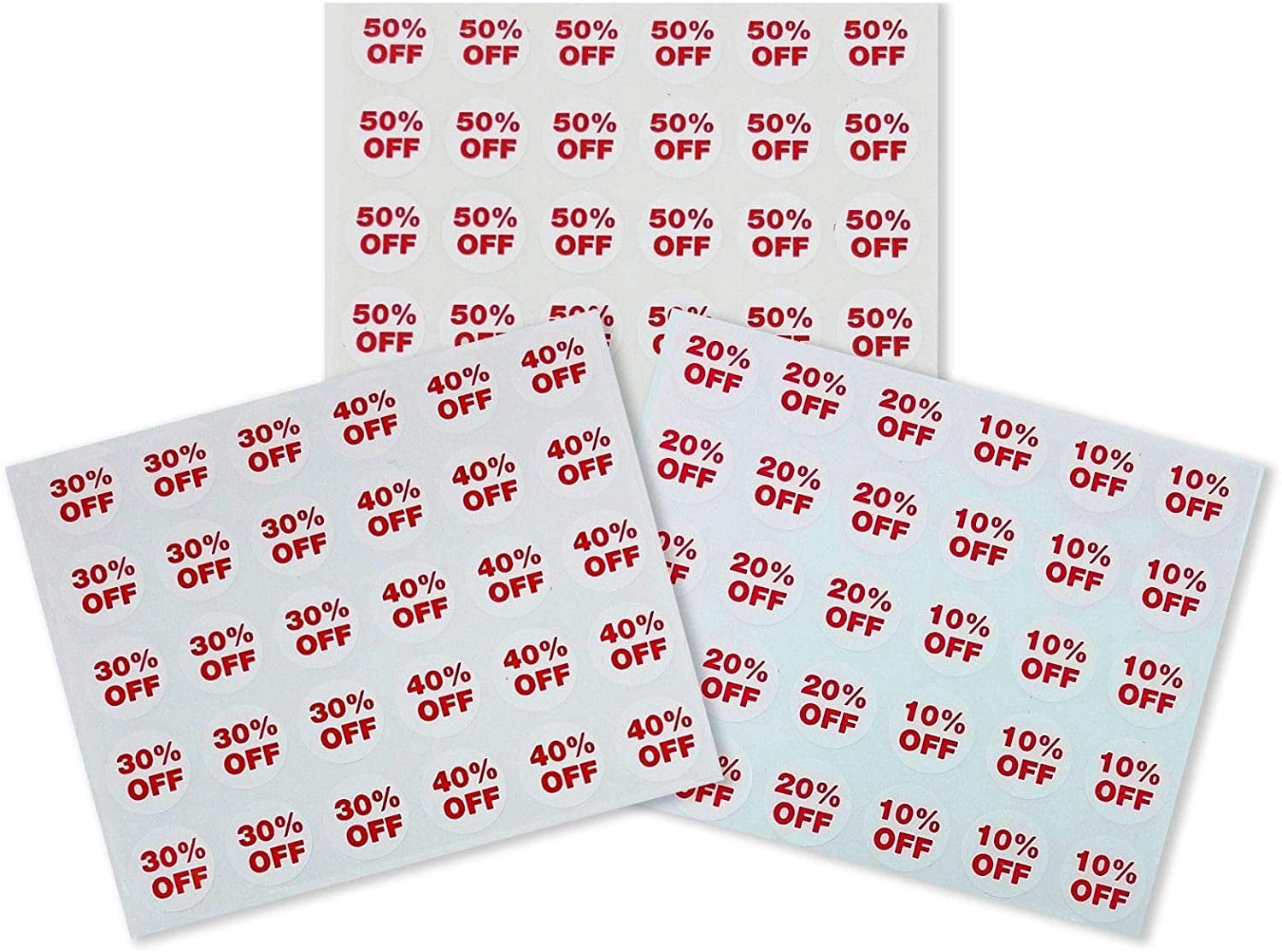Percent Off Dot Stickers 900 Assorted .75" Adhesive Sale