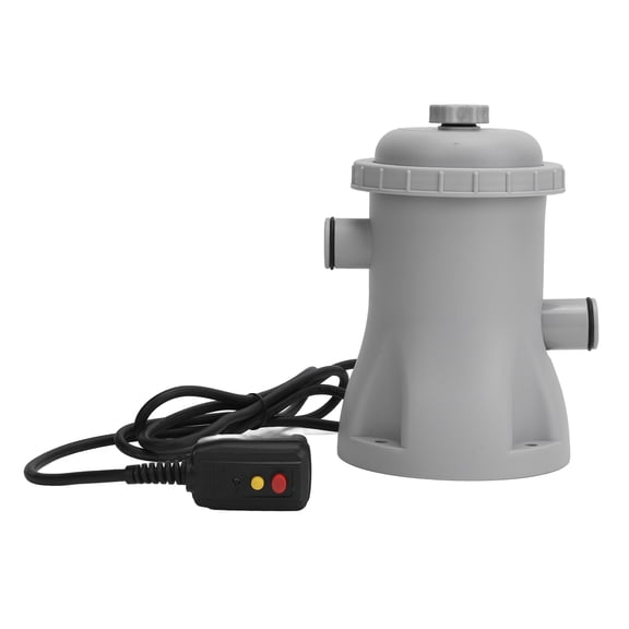 Riousery Electric Swimming Pool Filter Pump for Above Ground Pools 330 Gallon Cartridge Pool Filters Pump System Kit, Quick Setup, US Plug 110V, 8.7 inches / 22.1 cm Height, Energy Efficient