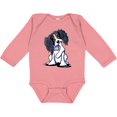 thumbnail image 3 of Inktastic Tri Color King Charles Spaniel Boys or Girls Long Sleeve Baby Bodysuit, 3 of 5