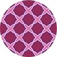 thumbnail image 1 of Ahgly Company Machine Washable Indoor Round Transitional Raspberry Red Area Rugs, 7' Round, 1 of 7