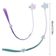 thumbnail image 3 of Gomas y pinzas para el pelo de colores del arcoíris para niños, aptas para niñas; pelo bonito y brillante para coletas de niños, 3 of 6