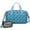 Blue Dachshunds Dog, variant on Women Men Gym Bag,Basset Hound Dog and Flower-1 Small Duffle Bag Spend the Night Bags for Women with Shoes Compartment Washbag,Detachable Shoulder Strap,19.7x8.3x11 Inches