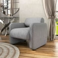 thumbnail image 6 of Furniture of America Prie Modern Boucle Fabric Indoor Armchairs & Accent Chairs, Gray, 6 of 10