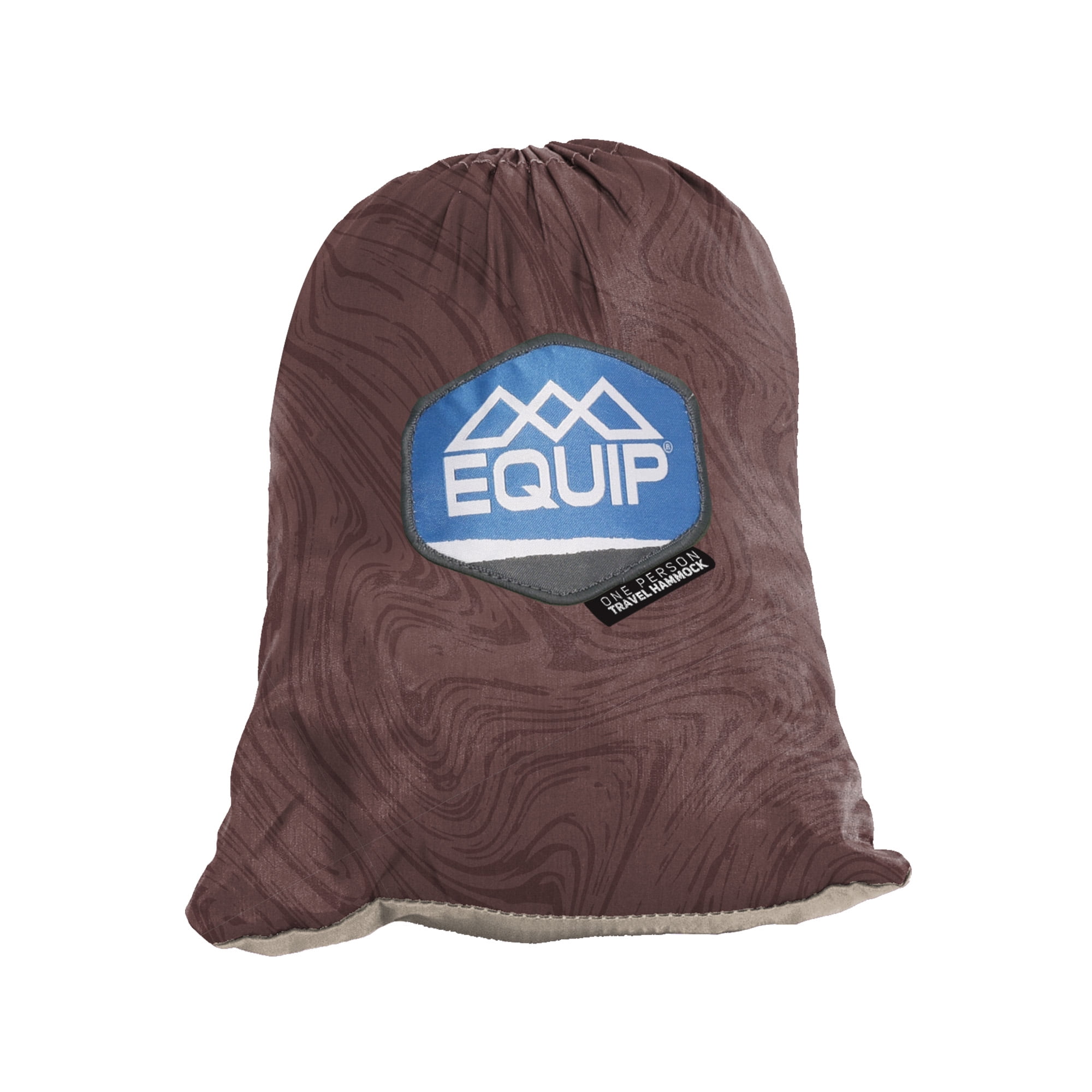 Equip 1P Travel Hammock 1-Person Camping Hammock, Cocoa & Stone