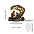 thumbnail image 3 of 2D Acrylic Nativity Scene Holy Family Figurine with Illuminated Tree and Warm Light Effect for Christmas indoor Tabletop Display 8 inch, 3 of 6