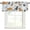 White, variant on Rustic Cat Kitchen Valances for Windows, Funny Cute Fish Leaves Bubble Bathroom Window Valances 42x12 Inch Rod Pocket Window Treatments Valance Curtains for Living Room Bedroom Decor