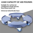 thumbnail image 4 of Huayishang Rack Home Flower Pot Base Diameter 30 52 Cm Rolling Plate Weather Round Rubber Wheel And Brake 360° Rotatable 200 Kg Load Capacity Small Flower Roller Plant Vase, 4 of 9