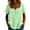 #0344-Green, variant on Women's Printed Blouses Square Neck Short Sleeve Front Button Art Pattern Casual Pullovers Trendy Tops Street Leisure Social Meet