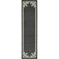 thumbnail image 1 of Unique Loom Athens Tribal Border Design Runner Rug 2' 7 x 10' Black/Beige, 1 of 1