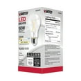 thumbnail image 3 of Satco 8w LED Bulb A19 Clear Finish 3000K 90 CRI 120 Volt - 60w-equiv, 3 of 7