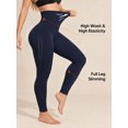 thumbnail image 4 of Athlemo Women High Waisted Body Shaper Leggings Shapewear Tummy Control Thigh Slimming, 4 of 7