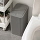 thumbnail image 5 of Cubo de basura con tapa abatible para el hogar, la sala de estar, la oficina, el inodoro con ranuras, el baño, el bote de basura con forma de anillo, 5 of 8