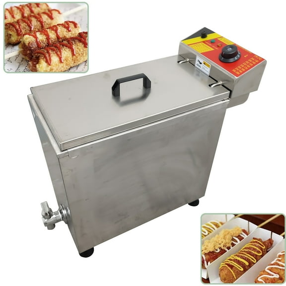 Commercial Electric Cheese Hot Dog Fryer Corn Dog Frying Machine