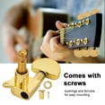 thumbnail image 3 of 3L3R Guitar Tuning Pegs Gold Machine Heads  Mounting for Guitarists, 3 of 8