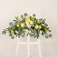 thumbnail image 4 of Rustic Wedding Arch Floral Lemon Swag Door Hanging Silk Garland Decor Artificial Flower Lemon Swag for Wedding Home Lintel Wall, 4 of 8