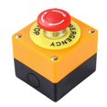 thumbnail image 1 of Red Sign Emergency Stop Push Button Sturdy Plastic E-Stop Push Button for Indoor and Outdoor Electrical, 1 of 5