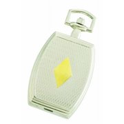 Charles-Hubert- Paris Brass Two-Tone Quartz Hunter Case Pocket Watch #3783
