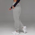 thumbnail image 6 of Women's High Waisted Loose Sportswear Pants with Pockets - Jogging Pants for Everyday Use and Winter Comfort,Light Gray,M, 6 of 7