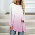 thumbnail image 2 of Knosfe Womens Tunic Tops To Wear with Leggings Crewneck Long Long Sleeve Plus Size Y2k Shirts Dressy Loose Fit Women Blouse Casual Fashion Fall Comfy Plus Size Going Out Tops, 2 of 5