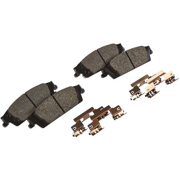 Rear Brake Pad Set - Compatible with 2015 - 2020 Chevy Tahoe 5.3L V8 L83 VIN C 2016 2017 2018 2019