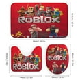 thumbnail image 3 of Roblox print Shower Curtain Sets Bathroom Set Decor with Non-Slip Rugs Bath U-Shaped Mat Toilet Lid Cover Waterproof Game fans Bathroom Curtains Shower Set with 12 Hooks 72x135IN, 3 of 8