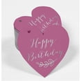 thumbnail image 2 of Inkdotpot 50 Pack Happy Birthday Favor Paper Tag Craft Real Silver Foil Hang Tag, 2 of 6