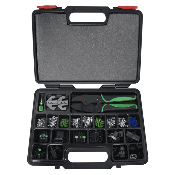 Astro Pneumatic Tool 9478 220-Piece Weather Pack Interchangeable Ratcheting Crimping Tool & Accessory Set