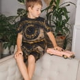 thumbnail image 3 of Fotbe Mystical Golden Eye Pijama Estampada de 2 Piezas para Niños – Ropa de Dormir de Manga Corta Cómoda para Niños y Niñas, Camiseta y Shorts de Algodón-XX-Large, 3 of 5