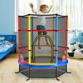 thumbnail image 2 of Costway Trampolín infantil con colchoneta para saltar, trampolín recreativo con red de protección, 2 of 6