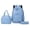 Light Blue, variant on HUISZJ 3Pcs Strawberry Printed School Backpack, Students Bookbags Set with Lunch Box, Cute Daypack Bag Set for Women College (Black)