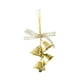 thumbnail image 4 of Adorno de campana de Navidad con lazo para árbol de Navidad, colgante para decoración navideña Oro, 4 of 7