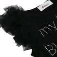 thumbnail image 4 of Newborn Baby Rompers Sleeve Dress Short Lace Photography Props Letter Infant Jumpsuits, 4 of 6
