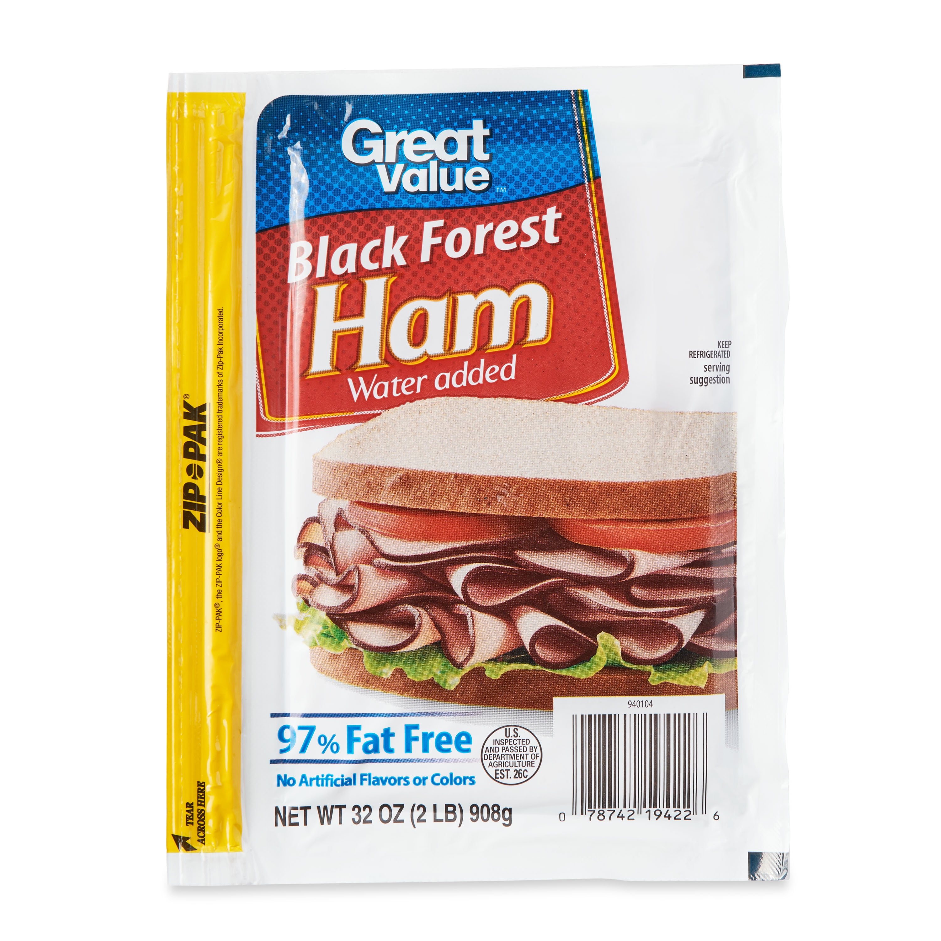 Great Value Black Forest Ham, 32 oz