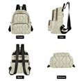 thumbnail image 4 of FORMRS Mini Backpack Purse for Women Quilted Travel Daypack Casual Shoulder Bag, Sage Green Stripe Pattern, 4 of 7