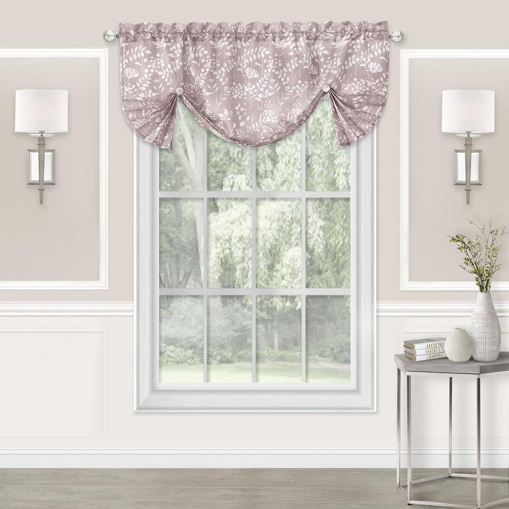 Achim Charlotte Window Curtain Valance 52x17 Blush
