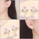 thumbnail image 3 of 1 par de pendientes de moda estilo flor para mujer, joyería decorativa para las orejas., 3 of 6