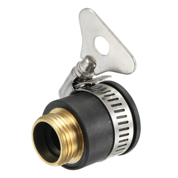 Uxcell Quick Connector Faucet Hose Fitting G1/2 Adapter Black