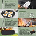 thumbnail image 7 of HOCHETOU Stainless Steel Grill Tool Sets, Black - 29pcs, 7 of 7