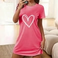 thumbnail image 3 of Royisotas Nightgowns for Women Casual Pajamas Plus Size ShortSleeve CrewNeck Womens Loungewear, 3 of 5